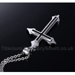 Men's Titanium Pendant Easter Black Cross PN-429