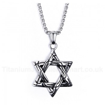 Men's Titanium Pendant Hexagram PN-243