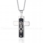 Women's Titanium Pendant Cross P PN-021