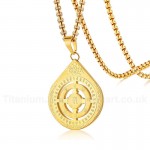 Men's Titanium Pendant Drop Shape PN-1104