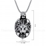 Men's Titanium Pendant Lion PN-157