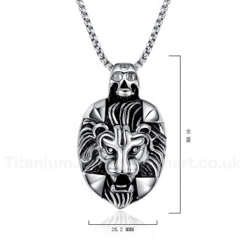 Men's Titanium Pendant Lion PN-157