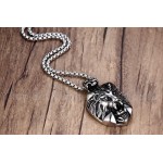 Men's Titanium Pendant Lion PN-157