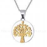 Unisex Titanium Pendant Christmas Tree PN-612