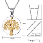 Unisex Titanium Pendant Christmas Tree PN-612