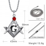 Unisex Titanium Pendant Masonic PN-178