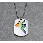 Women's Titanium Pendant Two Layers Rainbow P PN-024