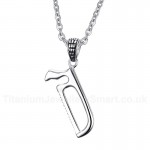 Men's Titanium Pendant 36 mm Saw PN-690S