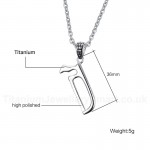 Men's Titanium Pendant 36 mm Saw PN-690S