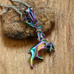 Men's Titanium Pendant Multicolor Elk PN-936