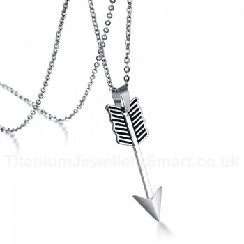 Men's Titanium Pendant 50 mm Arrow PN-852S