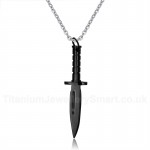 Men's Titanium Pendant Sword Dagger PN-282