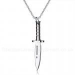 Men's Titanium Pendant Sword Dagger PN-282