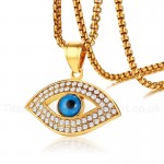 Men's Titanium Pendant Crystal Eye PN-1031