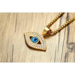 Men's Titanium Pendant Crystal Eye PN-1031