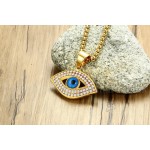 Men's Titanium Pendant Crystal Eye PN-1031