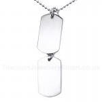 Women's Titanium Pendant Tag Two Pieces PN-385