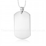 Men's Titanium Pendant Tag PN-004S