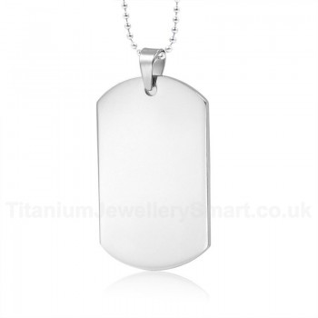 Men's Titanium Pendant Tag PN-004S