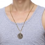 Men's Titanium Pendant Round PN-929