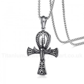 Men's Titanium Pendant The Ankh Cross PN-1038