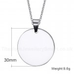 Unisex Titanium Pendant Dog Tag 