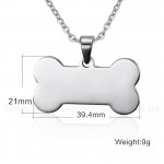 Unisex Titanium Pendant Dog Tag 