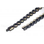 Men's Titanium Necklace 8 mm Black Magnet CNC-003