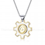 Men's Titanium Pendant Sun God PN-650