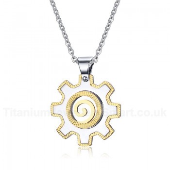 Men's Titanium Pendant Sun God PN-650