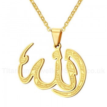 Men's Titanium Pendant 27 mm Allah PN-632