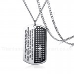 Men's Titanium Pendant Tag PN-1004