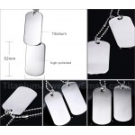 Men's Titanium Pendant Two Tags PN-386