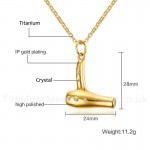 Women's Titanium Pendant 28 mm Crystal Hair Dryer PN780