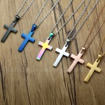 Unisex Titanium Pendant 35 mm Cross PN-570