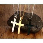 Unisex Titanium Pendant 35 mm Cross PN-570