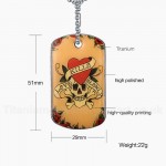 Men's Titanium Pendant Tag LOVE PN-353