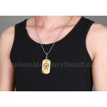 Men's Titanium Pendant Tag LOVE PN-353