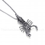 Men's Titanium Pendant 60 mm Scorpion PN-862S