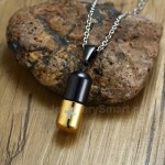 Unisex Titanium Pendant Capsule Perfume Bottle Cross PN-176