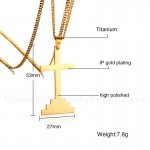 Men's Titanium Pendant Cross Punk Cross PN-867