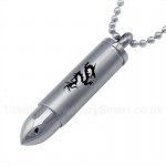 Unisex Titanium Pendant Bullet Openable PN-027