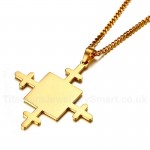 Unisex Titanium Pendant Cross Tag PN-836