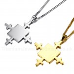 Unisex Titanium Pendant Cross Tag PN-836