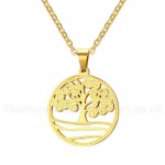 Men's Titanium Pendant 27 mm Tree Christmas Tree PN-661