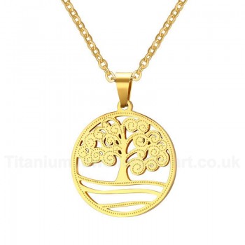 Men's Titanium Pendant 27 mm Tree Christmas Tree PN-661