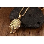 Unisex Titanium Pendant Skull Punk Skull PN-142