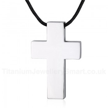 Men's Titanium Pendant Cross Black PN-287