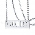 Unisex Titanium Pendant Hollow Tag NC-378