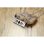 Unisex Titanium Pendant Hollow Tag NC-378